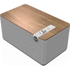 Klipsch The Three PLUS Valnød - Trådløs 120W Lydoplevelse i Premium Kvalitet